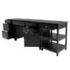 3pc Delta Home Office Set Black - Winsome -Office Furniture GUEST ae33eb00 6229 455f 8dfa 5f4289992251