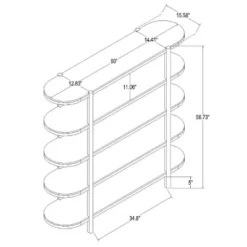 57" Portola Hills 5 Shelf Horizontal Bookcase - Threshold™ Designed With Studio McGee -Office Furniture GUEST b0ffd2cc a3d5 4cfa 8018 6df7d8fb0ee4