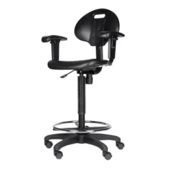 22"-32" Adjustable Height Polyurethane Task Office Chair With Arms Black- Hampden Furnishings 30 22"-32" Adjustable Height Polyurethane Task Office Chair With Arms Black- Hampden Furnishings -Office Furniture GUEST b27bcd41 364e 4238 8352 1ae4f14ee0ef