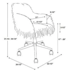 Fiona Chrome Base Office Chair - Linon 17 Fiona Chrome Base Office Chair - Linon -Office Furniture GUEST b4a8ebd0 740d 4212 8154 bbaaa0654547