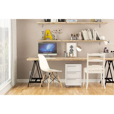 Maia 3 Drawer File Cabinet White - Polifurniture 12 Maia 3 Drawer File Cabinet White - Polifurniture - Image 10