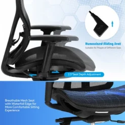 Costway Ergonomic Office Chair High-Back Mesh Chair W/Adjustable Lumbar Support -Office Furniture GUEST b817c569 2f5b 423e 85ab 5ef25e5d89b3