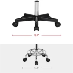 Yaheetech Rolling Saddle Stool Hydraulic Adjustable Salon Chair -Office Furniture GUEST b8d47414 f588 4b12 9e44 5dffc042ff52