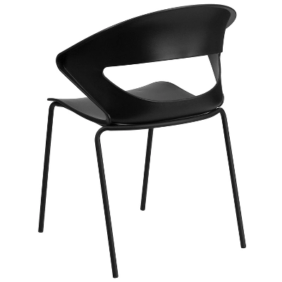 Flash Furniture HERCULES Series 440 Lb. Capacity Black Stack Chair 8 Flash Furniture HERCULES Series 440 Lb. Capacity Black Stack Chair - Image 6