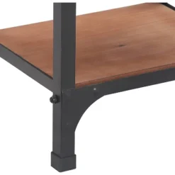 59.25" Overland Bookshelf Wood And Black Metal - Serta -Office Furniture GUEST baf719c5 cf48 4f4d b272 30a4cf9928da