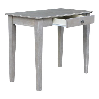 Small Desk With Drawer And Chair Washed Gray/Taupe - International Concepts 6 Small Desk With Drawer And Chair Washed Gray/Taupe - International Concepts - Image 4
