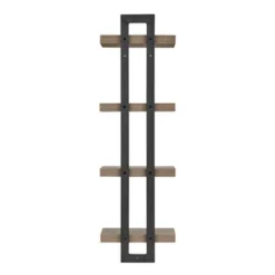 36" X 11" 4 Tier Ladder Bracket Floating Wall Shelf Unit - Danya B. 37 36" X 11" 4 Tier Ladder Bracket Floating Wall Shelf Unit - Danya B. -Office Furniture GUEST bde4ee7d 3d55 4ff7 b334 76ebadce188c