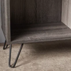 77" Imogen Modern Two-Toned Bookshelf Gray Oak - Christopher Knight Home -Office Furniture GUEST be085fd0 6ce4 47c6 bfa5 a7069702aada