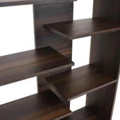 Sunnydaze Decor Sunnydaze Indoor Rosalee 9-Tier Open Bookshelf With Staggered Shelves - Coffee Brown -Office Furniture GUEST beab76a6 5db8 4916 9ff8 20a11002b760