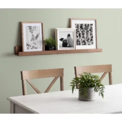 42" Levie Wooden Picture Ledge Wall Shelf Rustic Brown - Kate & Laurel All Things Decor -Office Furniture GUEST bf0b7e6d c521 4789 b49b b7ea0ac9f9db