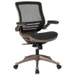 Flash Furniture Mid-Back Transparent Mesh Executive Swivel Office Chair With Flip-Up Arms -Office Furniture GUEST c06be90c 92bb 4d39 802b 709784bd514f