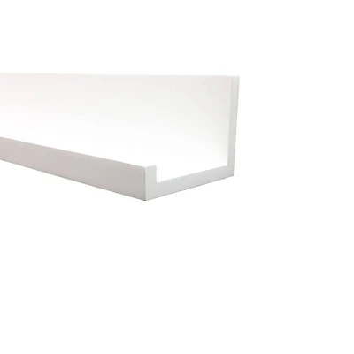 60" X 5" Picture Ledge Wall Shelf White - Inplace 5 60" X 5" Picture Ledge Wall Shelf White - Inplace - Image 3
