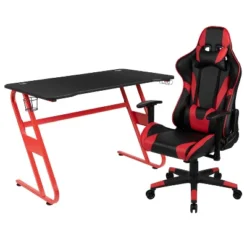 Flash Furniture Gaming Desk And Reclining Gaming Chair Set With Cup Holder And Headphone Hook -Office Furniture GUEST c324cdc4 7614 462a 846e c36a18c56f94