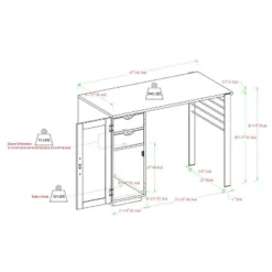 Polay Modern Computer Desk With Chalkboard Door - Saracina Home -Office Furniture GUEST c4ff3b05 5e4f 4b42 afca 95f68c7d18d3