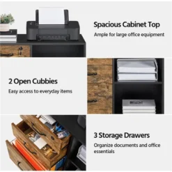 Yaheetech Vintage File Cabinet With 3 Drawers For Home And Office 14 Yaheetech Vintage File Cabinet With 3 Drawers For Home And Office -Office Furniture GUEST c80626fd 6ad5 4fb2 9aed 23d23b75c86a