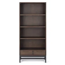 66" Devlin Mid-Century Bookshelf Walnut Brown - WyndenHall 16 66" Devlin Mid-Century Bookshelf Walnut Brown - WyndenHall -Office Furniture GUEST ca8fc534 4963 42d9 a078 8fe5524f6dc0