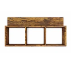 31.5" X 15.7" Rustic Floating Triple Cubby Shelf - Danya B. 16 31.5" X 15.7" Rustic Floating Triple Cubby Shelf - Danya B. -Office Furniture GUEST ca938717 af5e 47e2 ae2e d064cd2bab90