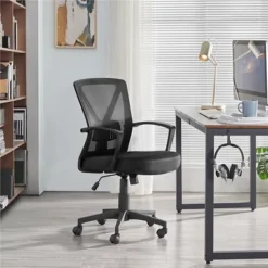 Yaheetech Office Desk Chair Computer Task Chair With Lumbar Support And Armrest