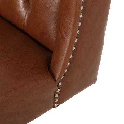 Beltagh Contemporary Wingback Tufted Swivel Office Chair - Christopher Knight Home 8 Beltagh Contemporary Wingback Tufted Swivel Office Chair - Christopher Knight Home - Image 6