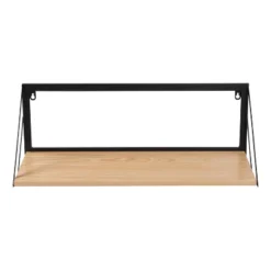 Honey-Can-Do Large Laundry Wall Shelf With Wood Light Oak 12 Honey-Can-Do Large Laundry Wall Shelf With Wood Light Oak -Office Furniture GUEST cc6ae741 d57d 4ca6 af43 1c1042554b16