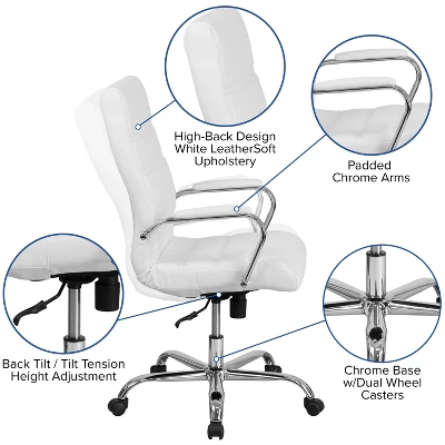 Merrick Lane High Back Executive Swivel Office Chair With Arms 10 Merrick Lane High Back Executive Swivel Office Chair With Arms - Image 8