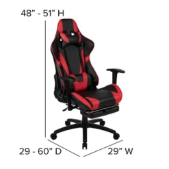 Flash Furniture Gaming Desk And Footrest Reclining Gaming Chair Set With Cup Holder And Headphone Hook -Office Furniture GUEST ce1725f6 2d0b 43be b580 6aefd7b65837