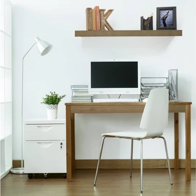 Floating Shelf Wall Mounted Hidden Brackets Gray Oak - InPlace 3 Floating Shelf Wall Mounted Hidden Brackets Gray Oak - InPlace