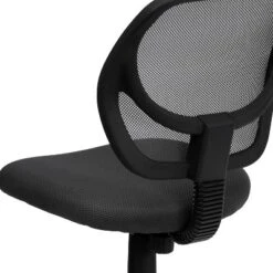 Flash Furniture Low Back Gray Mesh Swivel Task Office Chair With Curved Square Back -Office Furniture GUEST d058615b f1ce 4615 ad6e 1929bf18d402