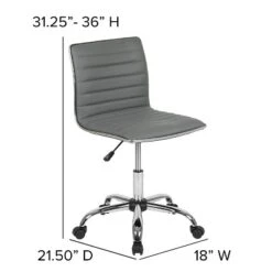 Emma And Oliver Low Back Designer Armless Ribbed Swivel Task Office Chair 25 Emma And Oliver Low Back Designer Armless Ribbed Swivel Task Office Chair -Office Furniture GUEST d0e699da fac0 4ff7 9690 360cf895b260