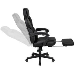 Flash Furniture Gaming Desk With Cup Holder/Headphone Hook/Monitor Stand & Reclining Back/Arms Gaming Chair With Footrest 20 Flash Furniture Gaming Desk With Cup Holder/Headphone Hook/Monitor Stand & Reclining Back/Arms Gaming Chair With Footrest -Office Furniture GUEST d0f5f4be 904a 460c 967c 66c66d53b815