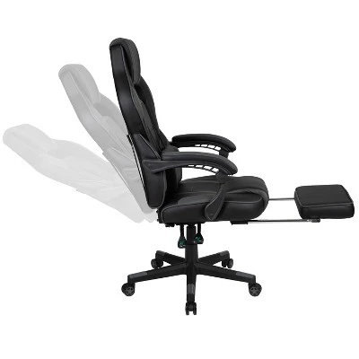 Flash Furniture Gaming Desk With Cup Holder/Headphone Hook/Monitor Stand & Reclining Back/Arms Gaming Chair With Footrest 9 Flash Furniture Gaming Desk With Cup Holder/Headphone Hook/Monitor Stand & Reclining Back/Arms Gaming Chair With Footrest - Image 7