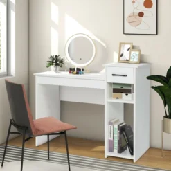 Costway Computer Desk PC Laptop Table W/ Drawer And Shelf Home Office Furniture White 14 Costway Computer Desk PC Laptop Table W/ Drawer And Shelf Home Office Furniture White -Office Furniture GUEST d2ab325f b7b8 44fe a069 8ea10b7af732
