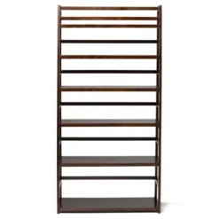 72" Normandy Wide Ladder Shelf Bookshelf Brunette Brown - WyndenHall 13 72" Normandy Wide Ladder Shelf Bookshelf Brunette Brown - WyndenHall -Office Furniture GUEST d3372e20 b17b 4fbc a2e8 3a77b63d5bd4