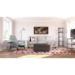 59.25" Overland Bookshelf Wood And Black Metal - Serta -Office Furniture GUEST d62bb449 c70c 4c2c 9aea e1814a5eb801