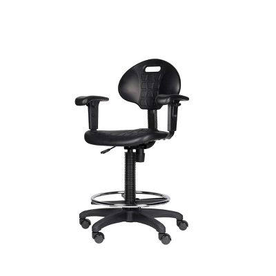 22"-32" Adjustable Height Polyurethane Task Office Chair With Arms Black- Hampden Furnishings 13 22"-32" Adjustable Height Polyurethane Task Office Chair With Arms Black- Hampden Furnishings - Image 11