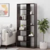 71" Sparks Modern Geometric High Shelf Bookcase Dark Gray - Christopher Knight Home -Office Furniture GUEST d7be0bfc f37c 47fa b5b9 70e3605b6114