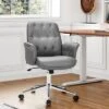 Costway Modern Home Office Leisure Chair PU Leather Adjustable Swivel W/ Armrest 1 Costway Modern Home Office Leisure Chair PU Leather Adjustable Swivel W/ Armrest -Office Furniture GUEST d97be120 65ce 46c6 808c e69cf38885b2