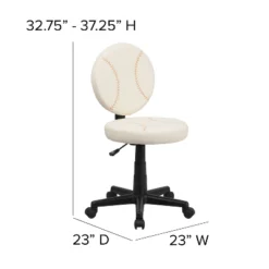 Emma And Oliver Sports Swivel Task Office Chair -Office Furniture GUEST daecd538 b254 4d43 ad16 676a435cc089