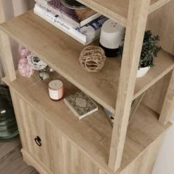 72.32" 3 Open Shelves Adaline Café Library Vertical Bookcase Orchard Oak - Sauder 13 72.32" 3 Open Shelves Adaline Café Library Vertical Bookcase Orchard Oak - Sauder -Office Furniture GUEST dc0e2e56 ca8d 46b3 b04d 01c8e7cbb97c