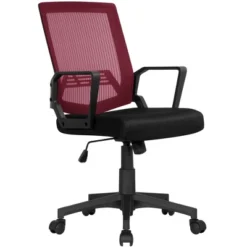 Yaheetech Adjustable Mid-Back Office Chair Computer Chair With Wheels 23 Yaheetech Adjustable Mid-Back Office Chair Computer Chair With Wheels -Office Furniture GUEST de674383 273b 4f50 ab52 7fd0f17f274d