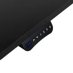 Flash Furniture 48" Wide Black Electric Height Adjustable Standing Desk With Mid-Back Black LeatherSoft And Chrome Executive Swivel Office Chair -Office Furniture GUEST df0012e9 80de 467b b315 3cbb87fd34f0 1