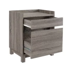 2 Drawers Filing Cabinet Wood/Gray - Linon 15 2 Drawers Filing Cabinet Wood/Gray - Linon -Office Furniture GUEST dfa31b55 ac5e 48e4 b700 db7cacdef828