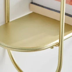 20" 2 Tier Warm Metal Hanging Bracket Wall Mounted Shelf Gold - Danya B. 16 20" 2 Tier Warm Metal Hanging Bracket Wall Mounted Shelf Gold - Danya B. -Office Furniture GUEST e0f1be5a f324 4c9e b4e1 7631f7d93ee5