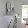 72" Floating Shelf Wall Mounted Hidden Brackets White - Inplace -Office Furniture GUEST e2b69f1d 3f2e 4baa aa03 d56e7f45a7bd