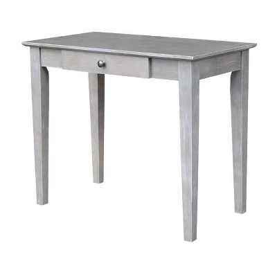 Small Desk With Drawer And Chair Washed Gray/Taupe - International Concepts 4 Small Desk With Drawer And Chair Washed Gray/Taupe - International Concepts - Image 2