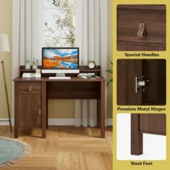 Costway Computer Desk Home Office Writing Workstation W/ Drawer & Hutch -Office Furniture GUEST e3b400d0 7697 4882 8824 b1c83d94913f