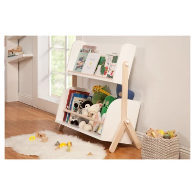 Babyletto Tally Storage And Bookshelf - White/Washed Natural 4 Babyletto Tally Storage And Bookshelf - White/Washed Natural - Image 2
