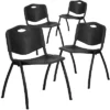 Flash Furniture 4 Pack HERCULES Series 880 Lb. Capacity Black Plastic Stack Chair 1 Flash Furniture 4 Pack HERCULES Series 880 Lb. Capacity Black Plastic Stack Chair -Office Furniture GUEST e8df4c48 130e 49e5 8f8f a84b928a5d91