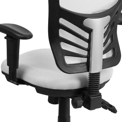 Flash Furniture Mid-Back Mesh Multifunction Executive Swivel Ergonomic Office Chair With Adjustable Arms 6 Flash Furniture Mid-Back Mesh Multifunction Executive Swivel Ergonomic Office Chair With Adjustable Arms - Image 4