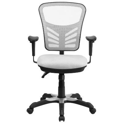 Flash Furniture Mid-Back Mesh Multifunction Executive Swivel Ergonomic Office Chair With Adjustable Arms 10 Flash Furniture Mid-Back Mesh Multifunction Executive Swivel Ergonomic Office Chair With Adjustable Arms - Image 8